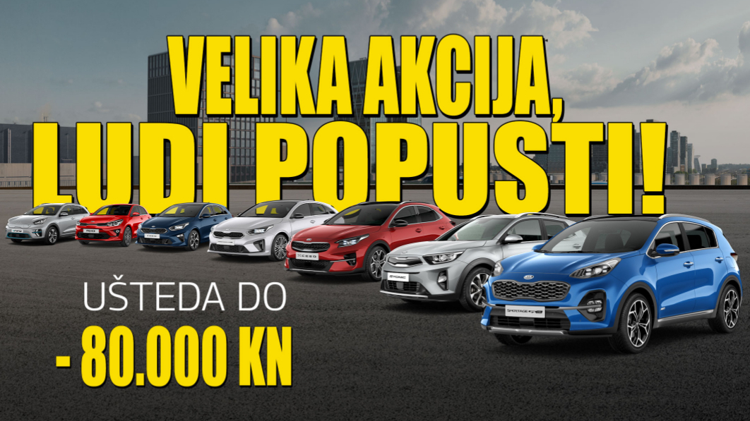 VELIKA KIA AKCIJA, LUDI POPUSTI!