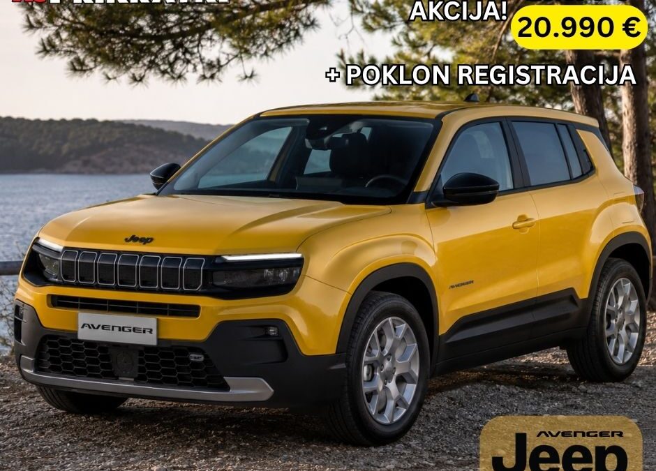 Jeep Avenger. Stvoren za pravi doživljaj.